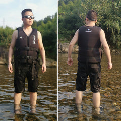 Rescue Life Jacket For Big Buoyancy Fat Man Motor Boat In Water Area