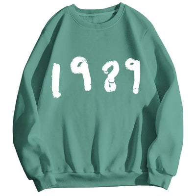Casual Long Sleeve Loose Round Neck Sweater 1989