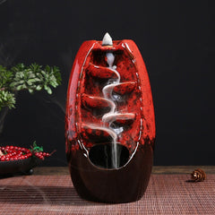 Ceramic Waterfall Incense Burner