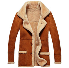 European And American Fur One Thick Coat Fleece Men's Jacket