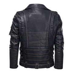 Motorcycle Leather Jacket, Punk Style PU Jacket
