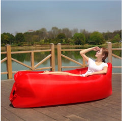 Outdoor Air Sofa Fast Inflatable Laybag Hangout Lounger Beach Air Bed Folding Sleeping Bag Lazy Sofa Lazy Air Sofa