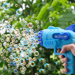 Angel 12-hole Bubble Gun One-machine Dual-purpose Bubble Fan Children's Toy Electric Gatling