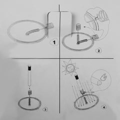 Outdoor Solar Cigarette Lighter Solar Fire