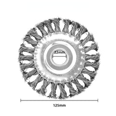 Twisted Wire Wheel Disc Type Grinding Wheel Angle Grinder