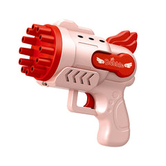 Angel 12-hole Bubble Gun One-machine Dual-purpose Bubble Fan Children's Toy Electric Gatling