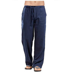 Men's Large Size Breathable Sweat-Absorbing Wide-Leg Pants
