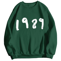 Casual Long Sleeve Loose Round Neck Sweater 1989