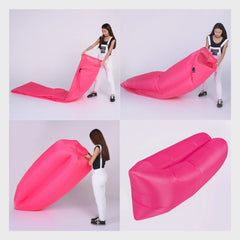 Black Inflatable Sofa for Relaxation (Model H1735_BK)