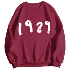 Casual Long Sleeve Loose Round Neck Sweater 1989