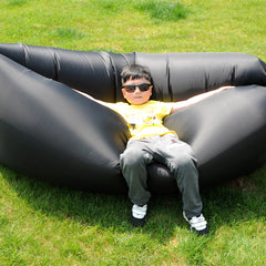 Black Inflatable Sofa for Relaxation (Model H1735_BK)