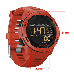 NORTH EDGE Men Digital Watch Men's Sports Watches Dual Time Pedometer Alarm Clock Waterproof 50M Digital Watch Military Clock