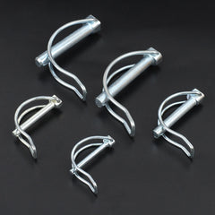 D Pin M4.5 M6 M8 M10 M11 Safety Pin Bicycle Stroller Cargo Boat Hitch Hook Clip Spring Pin Double-line Lock Pin Ear Pin