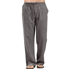 Men's Large Size Breathable Sweat-Absorbing Wide-Leg Pants