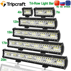 Tripcraft LED Panel LED Bar 4-28 Inch LED Light Barrre LED Work Light Combo Beam for Car Tractor Boat OffRoad 4x4 Truck SUV ATV