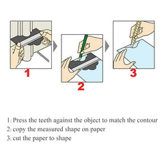 Contour Gauge Duplicator Ceramic Tile Carpet Cutting Template Profile Measuring Angle Ruler Contour Duplicator Woodworking Tools