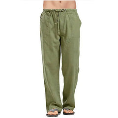 Men's Large Size Breathable Sweat-Absorbing Wide-Leg Pants