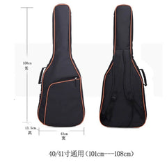 Scione 38/39 40/41 Inch 600D Oxford Fabric Guitar Case Gig Bag Double Straps Padded 10mm Cotton Soft Waterproof Backpack