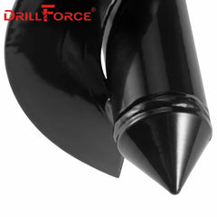 DRILLFORCE Earth Auger Spiral Drill Bit Planter Drill Auger Yard Gardening Bedding Planting Hole Digger Replacement Garden Tools