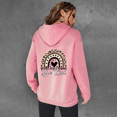 Be Kind Letter Print Hooded Women's Brushed Hoody