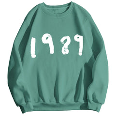 Casual Long Sleeve Loose Round Neck Sweater 1989