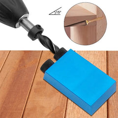 Pocket Hole Screw Jig 15 Degrees Dowel Drill Joinery Kit Carpenters Wood Woodwork Guides Joint Angle Locator Tool