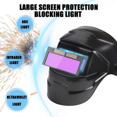 Automatic Welding Helmet Solar Variable Light Adjustment Mask True Color Auto Darkening Arc Weld Grind Protect Dimming Glasses