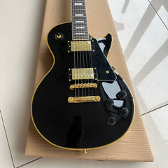 Classic Les Paul electric guitar, black card electric guitar, professional performance level, free delivery to home.