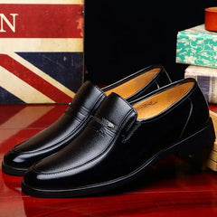 Leather Men Formal Shoes Luxury Brand Men's Loafers Dress Moccasins Breathable Slip on Black Driving Shoes Plus Size 38-44