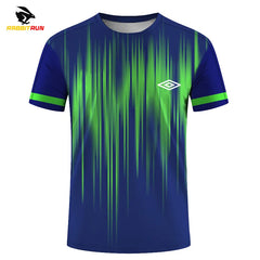 Men's T-shirts for Men Quick-Drying Tees Shirt Badminton Uniforms Table Tennis Clothing Printed T-shirt Boy Breathable Sport