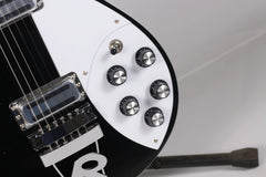 IN STOCK Rickbacker 460 Guitar 21 Frets 2 Toaster Rickenbacker Pickups black Colour RICKENBACKER guitar 6 and 12 strings