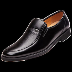 Leather Men Formal Shoes Luxury Brand Men's Loafers Dress Moccasins Breathable Slip on Black Driving Shoes Plus Size 38-44