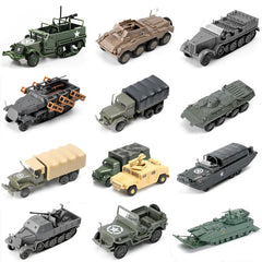 4D 1/72 Military Vehicles Assembly Puzzle Model Truck Tank Hummer War Machine Infantry Fighting Chariot Armored Car Plastic Toy