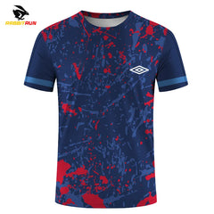 Men's T-shirts for Men Quick-Drying Tees Shirt Badminton Uniforms Table Tennis Clothing Printed T-shirt Boy Breathable Sport