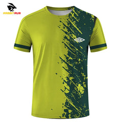 Men's T-shirts for Men Quick-Drying Tees Shirt Badminton Uniforms Table Tennis Clothing Printed T-shirt Boy Breathable Sport