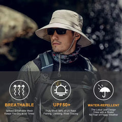 Men's  Boonie Hat  sun protection hat summer UV protection sun breathable sun hat fisherman hat fishing hat outdoor hiking hat