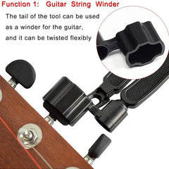 3 in 1 Guitar Peg String Winder + String Pin Puller + String Cutter Guitar Tool Set Multifunction Guitar Accessories