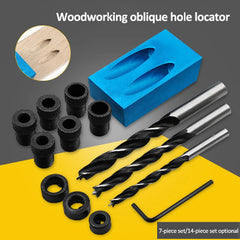 Pocket Hole Screw Jig 15 Degrees Dowel Drill Joinery Kit Carpenters Wood Woodwork Guides Joint Angle Locator Tool