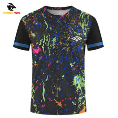 Men's T-shirts for Men Quick-Drying Tees Shirt Badminton Uniforms Table Tennis Clothing Printed T-shirt Boy Breathable Sport