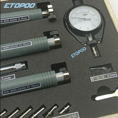 3PCS/SET Dial Bore Indicator Gauge  18-160MM Deep Engine Hole Measurement 0.7-6" 0.0005"