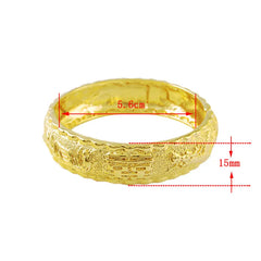 24K Real Gold Bracelet Hi Word Gold Bracelet Plating Gold for Women's Wedding Jewelry Gifts