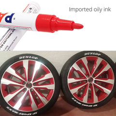 1pcs White Waterproof Cars Wheel Tire Oily Mark Pen Auto Rubber Tyre Paint Pen CD Metal Permanent Paint Marker Graffiti Touch Up