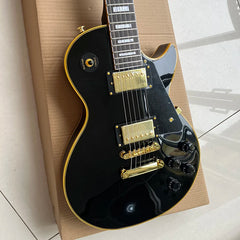 Classic Les Paul electric guitar, black card electric guitar, professional performance level, free delivery to home.