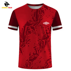 Men's T-shirts for Men Quick-Drying Tees Shirt Badminton Uniforms Table Tennis Clothing Printed T-shirt Boy Breathable Sport