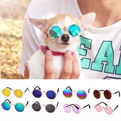 Pet Dog Glasses Cat Sunglasses For Cats Lovely Reflection Pets Retro Round Eye Wear Glass For Small Dogs Photos Prop Accessories