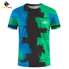 Men's T-shirts for Men Quick-Drying Tees Shirt Badminton Uniforms Table Tennis Clothing Printed T-shirt Boy Breathable Sport