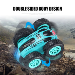 2.4G Mini RC Car High-speed Double-Sided Drift Stunt 360 Degree Dump Truck Light Bomb 4wd Drive Jump children's toys