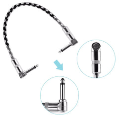 Guitar Accessories Dual Curved Mono Effect Cable 30cm