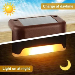 Solar Deck Lights 16 Pack Outdoor Step Lights Waterproof Led Solar Lights for Railing Stairs Step Fence Yard Patio and Pathway