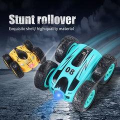 2.4G Mini RC Car High-speed Double-Sided Drift Stunt 360 Degree Dump Truck Light Bomb 4wd Drive Jump children's toys